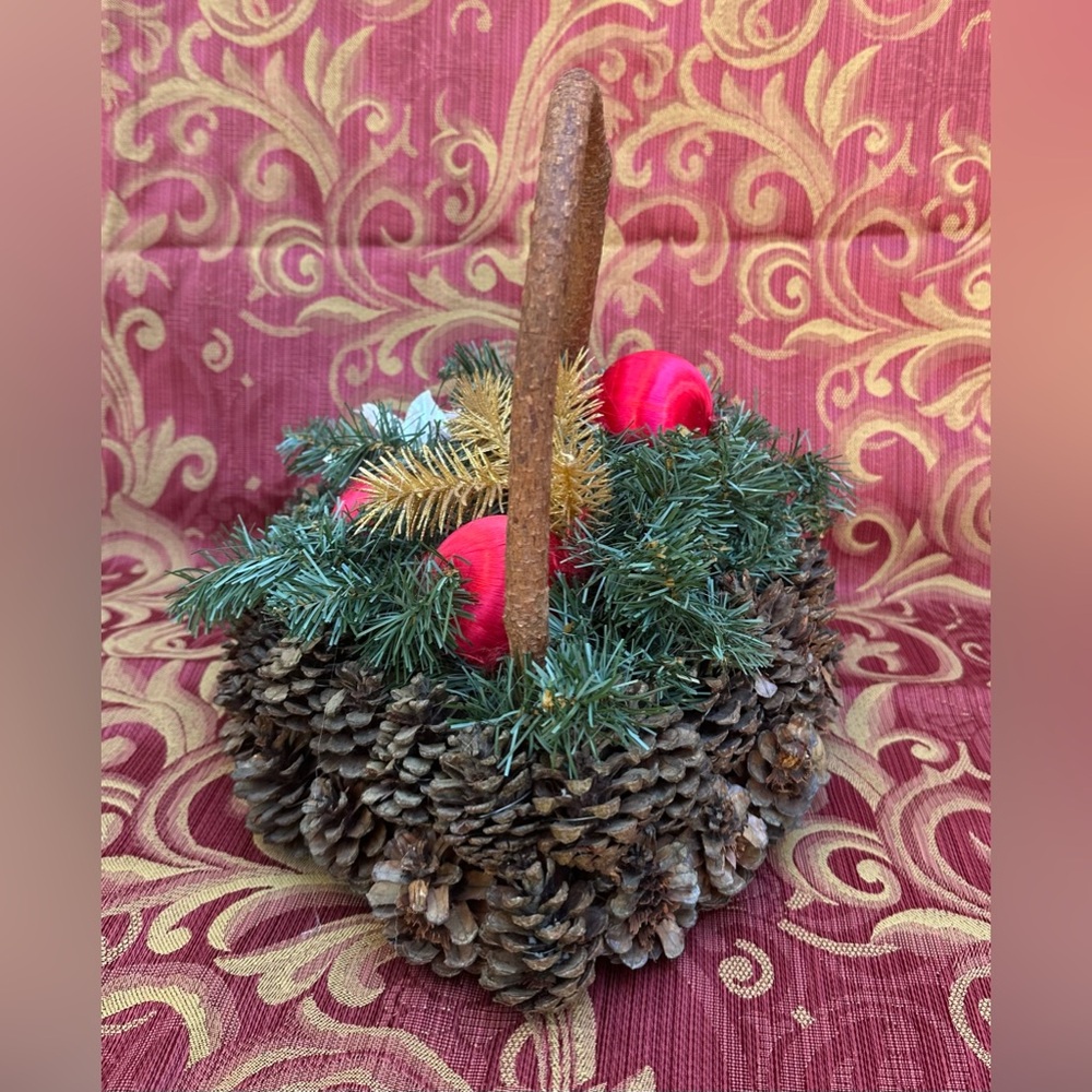 Large Pinecone Basket